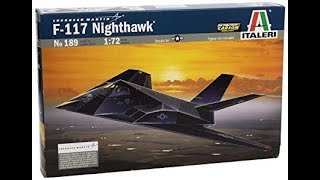 Italeri´s 1/72nd F-117A Night Hawk.