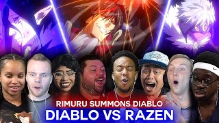 Rimuru summons Diablo Reaction Mashup!!