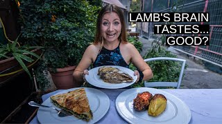 We ate LAMB BRAIN | Traditional Albanian food tour