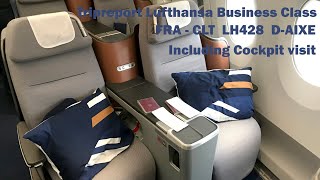 Business Class - Lufthansa - Airbus A350 - Munich to Charlotte – including Cockpit visit