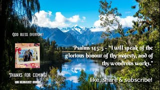 GLORIOUS AND WONDROUS WORKS OF GOD | PSALM 145:5