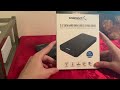 SABRENT 2.5-Inch SATA to USB 3.0 External Hard Drive Enclosure Unboxing, Set up And Speed test