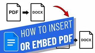 How to Insert or embed PDF Into Google Docs