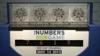 Midday Numbers Game Drawing: Tuesday, May 14, 2013