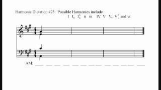 Harmonic Dictation #23  (Advanced)