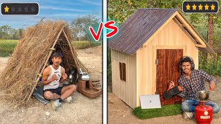OVERNIGHT SURVIVAL CHALLENGE | Low Budget House Challenge 🏠