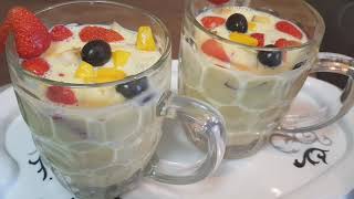 How to make instantCustard powder(Summer desert) at home.  ਕਸਟਰਡ ਪਾਊਡਰ ਬਣਾਉਣ ਦਾ ਅਸਾਨ ਤੇ ਸੌਖਾ ਤਰੀਕਾ ।