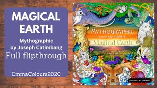 Magical earth Mythographic by Joseph Catimbang full flipthrough - adult coloring books