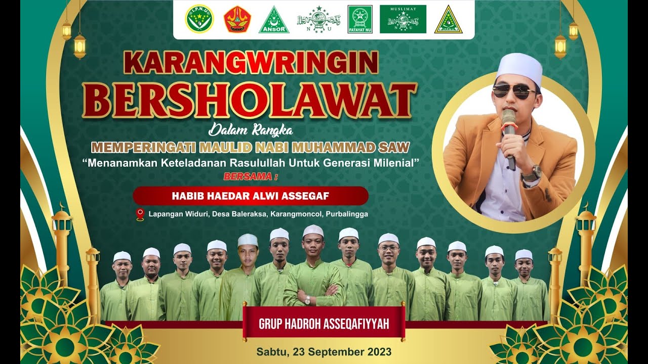 KARANGWRINGIN BERSHOLAWAT BERSAMA HABIB HAEDAR ALWI ASSEGAF - YouTube