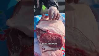 粉丝看视频肉好直接找涵涵预定了30多斤大前榜#赶集 #猪肉 #东北 #农村