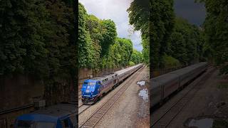 Metro North Slows For A Stop On Hudson Line! P32AC-DM #218, Is On The Point!