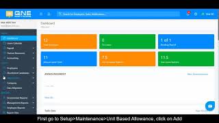 15. Cloud Payroll & HR Software - Create New Unit Based Allowance