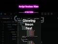 Amazing Glowing Neon Text Effects | Html Css animation #shorts #shortvideo