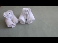 towel folding towel animal bear towel origami towel art how to make towel animal