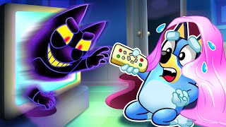 Oh no Mommy, I Can’t Sleep! 💤 | Afraid of the Dark | Bluey's Sleepover Nightmare! | Bluey Paper