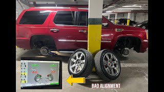 CADILLAC ESCALADE TIRE ROTATION NEEDED#diy #cars #fypviral