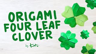 Easy Origami Clover Leaf: How To Make Origami Shamrock