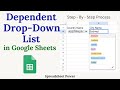 How to Make Dependent Drop Down List in Google Sheets