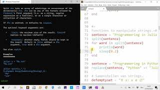 Programming with Julia 1: Strings