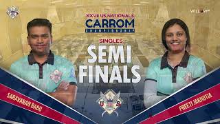 XXVII US Nationals Carrom Championship Singles Semi - Finals