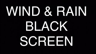 *NO ADS* White Noise Black Screen Wind & Rain Non Stop | SLEEP Instantly Within Minutes | Relaxation