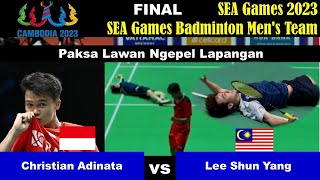 Christian Adinata (INA) vs Lee Shun Yang (MAS) |Final SEA Games Men's Team 2023