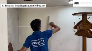 Tulips wall and ceiling cleaning service. Contact us +919833331113  #tulipshomecleaning