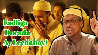 Ducada Fadliga ay Leedahay iyo Faaidooyinka laga Helo || Sheikh Mustafe...