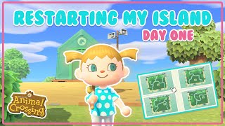 Restarting my ACNH Island... Day One! 🏝️🧚‍♀️