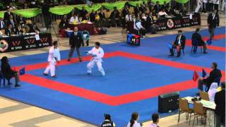 2011 Jr WKF World Championship Male Kumite Junior -68 Kg USA vs China Taipei.mpg