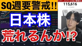 9/2、日本株稼ぎ時続くんか⁉日経平均はSQ週荒れやすいぞ‼️米雇用統計後の勢い失速でドル円上昇。米国株、ナスダック、半導体株はグロース株優勢。ビットコイン急落。