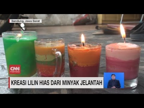 Kreasi Lilin Hias Dari Minyak Jelantah - YouTube