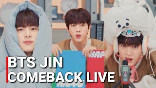 BTS Jin Comeback Weverse Live: Running Wild & Happy [ENG SUB] + J-HOPE Surprise Appearance 2024