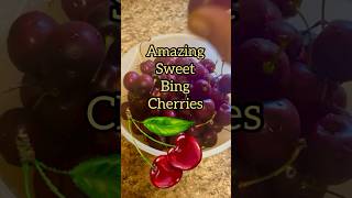 BING CHERRIES 🍒 Delicious amazing fruit 🍒 Sweet good for pies 🍒#Cherries #CherryPie #Fruit 🍒￼