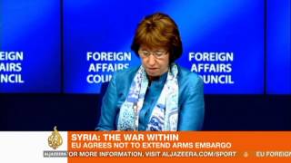 EU lifts arms embargo on Syrian rebels