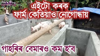 pig farm assam // গাহৰি ফাৰ্ম গোন্ধ নোলোৱাৰ উপায় // বেমাৰ নালাগিবলৈ কি কৰিব