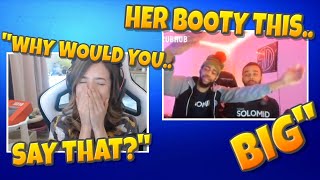 Pokimane REACTS To *DRUNK* Daequan Calling Her *THICC*! - Fortnite Funny Moments #49