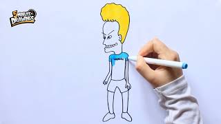 how to draw beavis