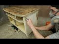 removing tough paint from a trashed sideboard antique furniture restoration