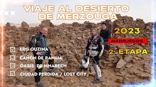 VIAJE AL DESIERTO DE MERZOUGA -ETAPA 2- MOTOS TRAIL OFFROAD MARRUECOS.