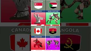 Martial Arts From Different Countries