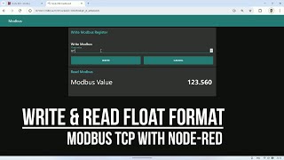 Write and Read Float Value in Modbus Register With Node-RED
