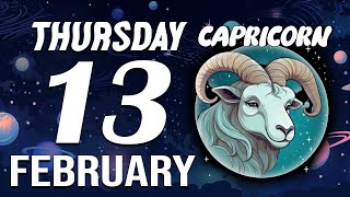 11:11 IT WILL HAPPEN IN A FEW HOURS❗️😱 IT’S COMING❤️CAPRICORN ♑HOROSCOPE FOR TODAY February 13, 2025