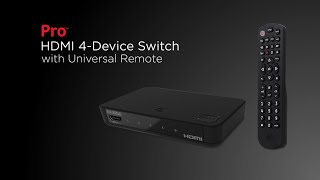 46410 Pro Hdmi 4 Device Switch With Universal Remote
