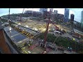 timelapse betonnen dek van 3 miljoen kilo inschuiven in a10 en het spoor in amsterdam