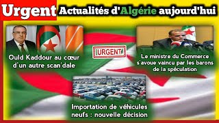 Algérie: Ould Kaddour au cœur d'un autre scan.dale/ Kamel Rezig s’est avoué vaincu par les barons