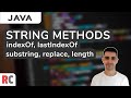 String Methods (indexOf, lastIndexOf, substring, replace, length) | Java Tutorials For Beginners
