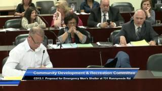 CD13.1 excerpt: Councillor Jon Burnside questions SSHA staff