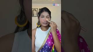 Navratri makeup under 300rs 🫣 || #shortsviral #shorts ##shortsfeed #youtubeindia #festival #navratri