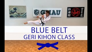 Shotokan Karate - 5th Kyu Blue - Geri Kihon Class